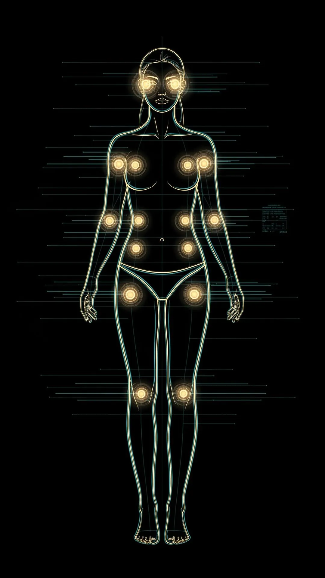 AI Behandlungszonen – Frauen Body Mapping
